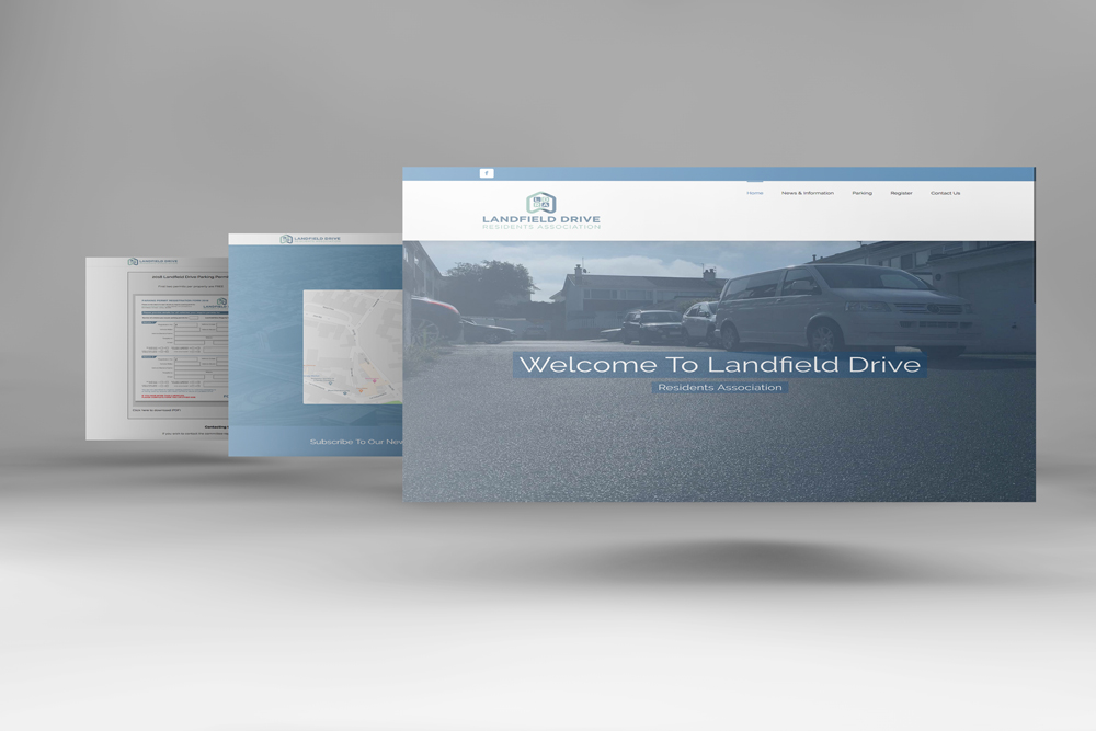 Landfield Drive Residents Association Website design by webby design