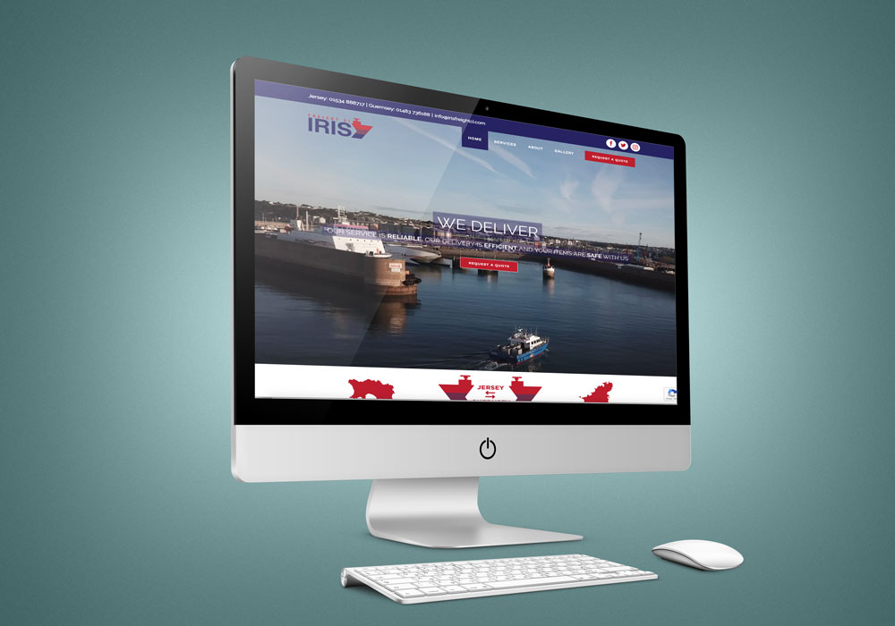 Iris Freight website design by Webby Design