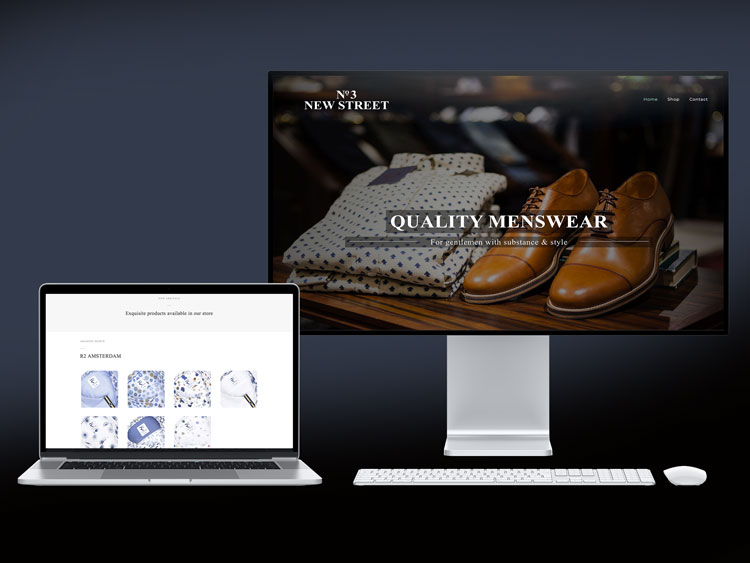 Webby Design website design for No 3 New Street