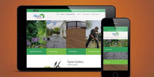 Webby Design Elysian Gardens Supplies Website
