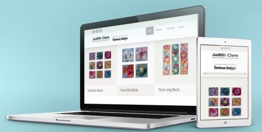 Webby Design Judith Clare Art Website