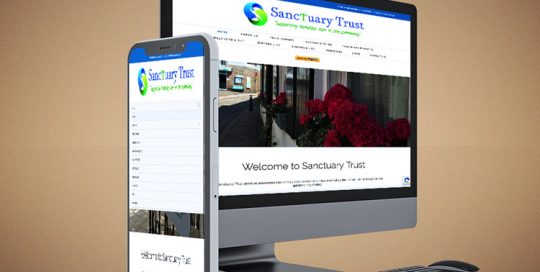 Webby Design Sanctuary Trust Website