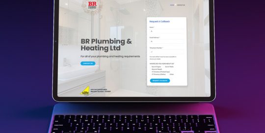 Webby Design website design BR Plumbing and Heating
